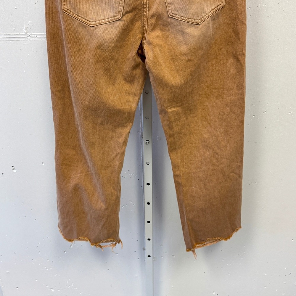 Vervet Kiss Of California Super High Rise 90's Vintage‎ Crop Flare Jeans W27 Tan - Picture 8 of 14